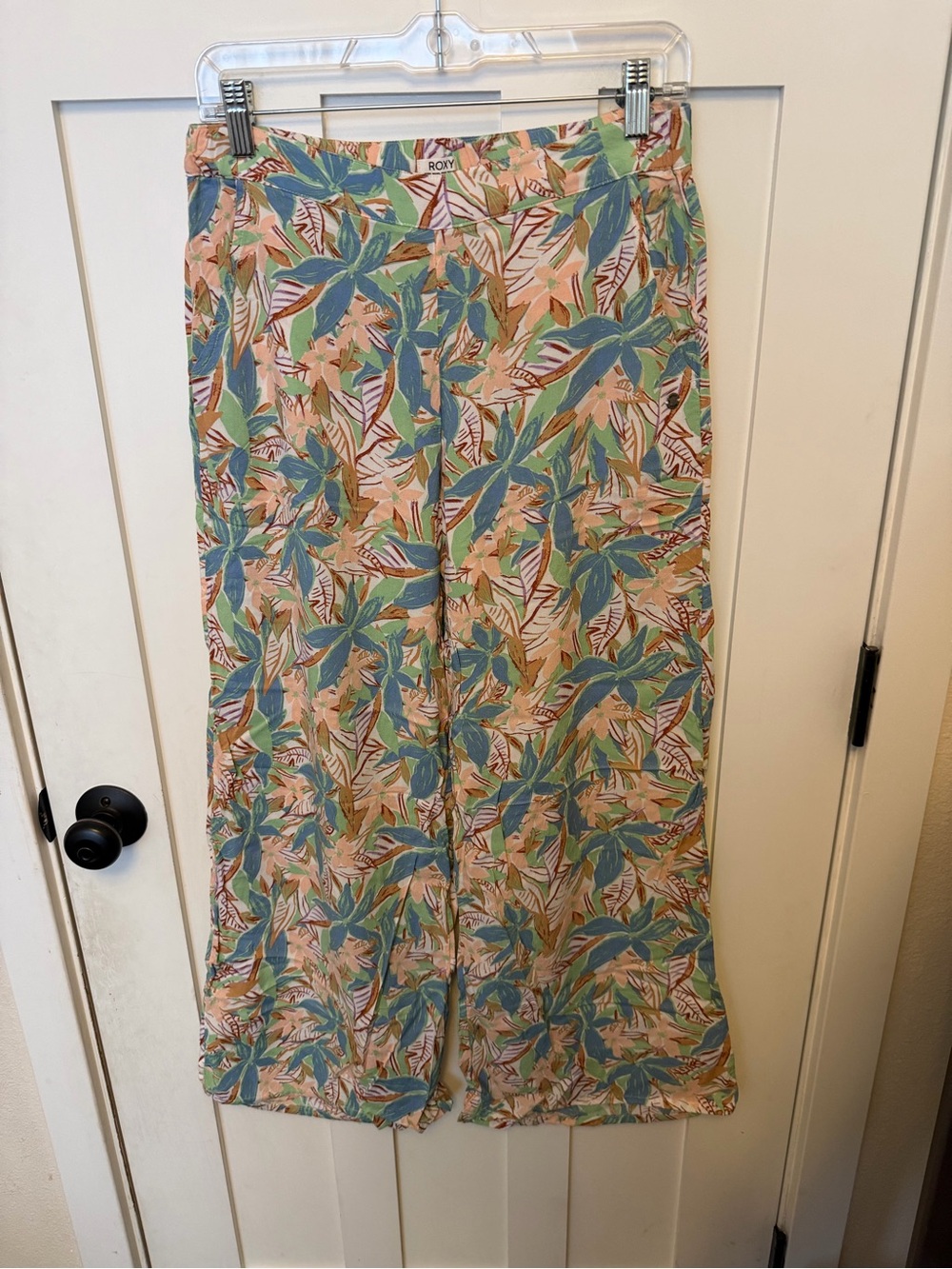 Roxy Midnight Avenue Beach Wide-Leg
Pant 100% Viscose Tropical Pull on Size M - Picture 3 of 11